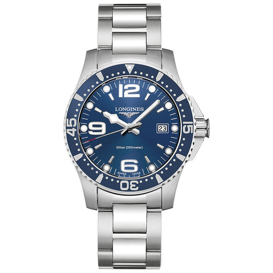 Longines orologio HydroConquest 41mm blu acciaio quarzo L3.740.4.96.6