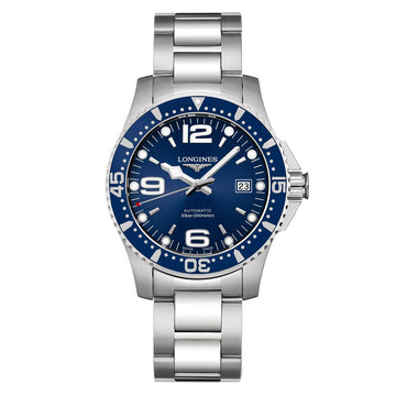 Longines orologio HydroConquest 41mm blu automatico acciaio L3.742.4.96.6