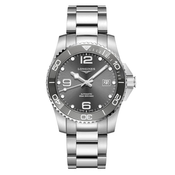 Longines orologio HydroConquest ceramic 41mm grigio automatico acciaio L3.781.4.76.6