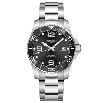 Longines orologio Hydroconquest ceramica 41mm nero automatico acciaio  L3.781.4.56.6