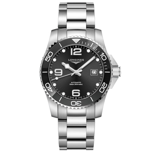 Longines orologio Hydroconquest ceramica 41mm nero automatico acciaio  L3.781.4.56.6