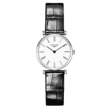 Longines orologio La Grande Classique 24mm bianco acciaio quarzo L4.209.4.11.2