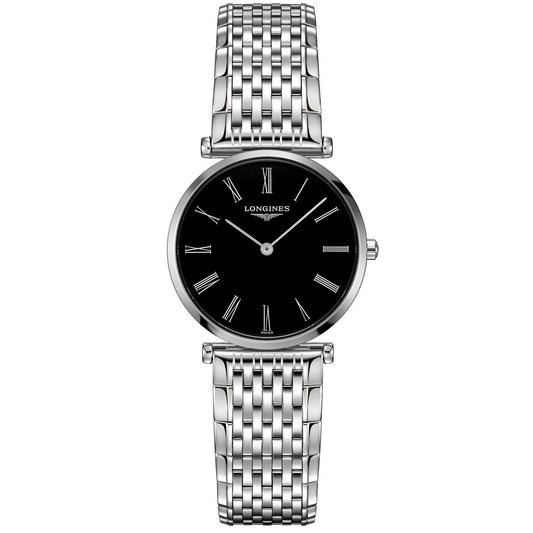 Longines orologio La Grande Classique de Longines 29mm nero acciaio donna quarzo L4.512.4.51.6