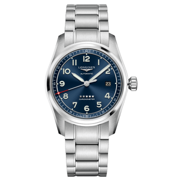 Longines orologio Longines Spirit 40mm blu automatico acciaio L3.810.4.93.6