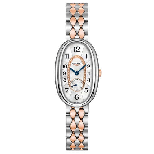 Longines orologio Longines Symphonette 21.90x34.00mm madreperla quarzo acciaio e oro 18kt L2.306.5.83.7