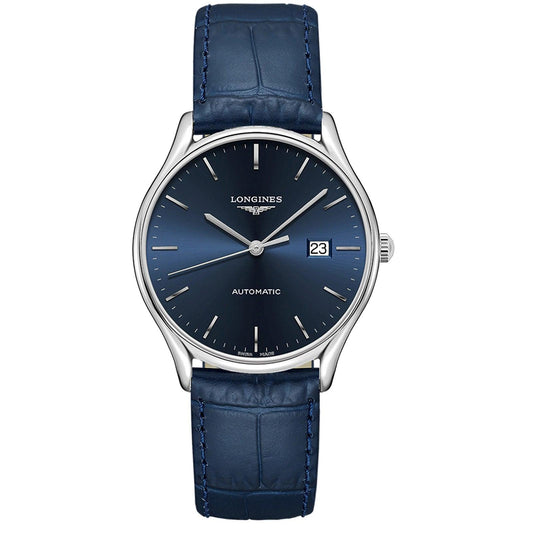 Longines orologio Lyre 40mm blu automatico acciaio L4.961.4.92.2