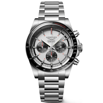 Longines New Conquest 42mm Silver Automatic Steel Watch L3.835.4.72.6