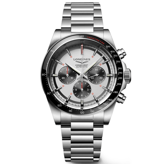 Longines New Conquest 42mm Silver Automatic Steel Watch L3.835.4.72.6