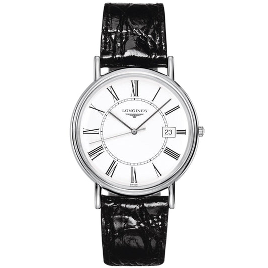 Longines orologio Présence 38.5mm bianco acciaio uomo quarzo L4.790.4.11.2