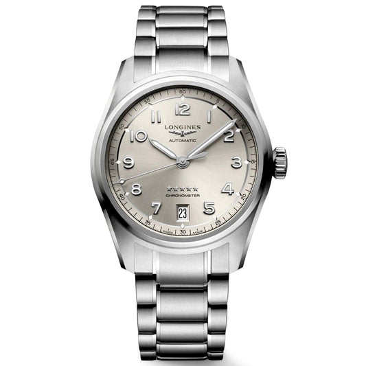 Longines orologio Spirit 37mm champagne automatico acciaio L3.410.4.63.6