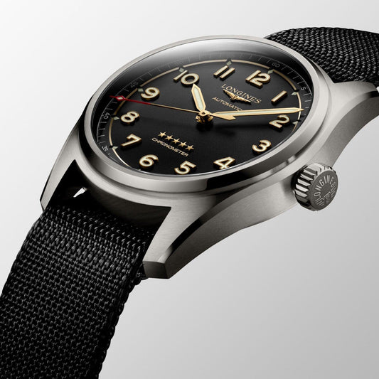 Longines orologio Spirit 40mm antracite automatico titanio L3.810.1.53.2