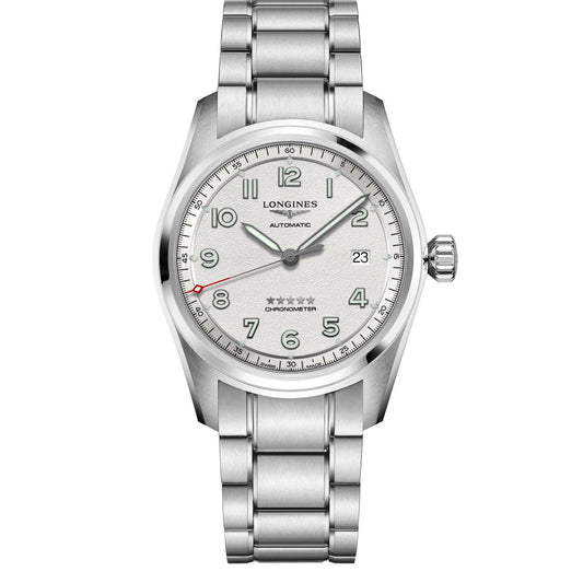 Longines Spirit 40mm Silver Automatic Steel Watch L3.810.4.73.6