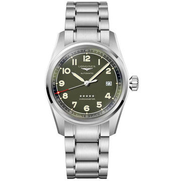 Longines orologio Spirit 40mm verde matt automatico acciaio L3.810.4.03.6