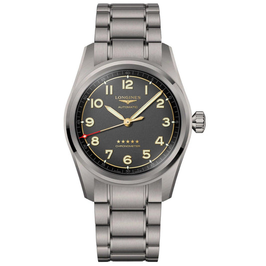 Longines orologio Spirit 42mm antracite automatico titanio L3.811.1.53.6