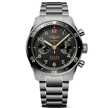 Longines orologio Spirit Flyback 42mm antracite automatico titanio L3.821.1.53.6