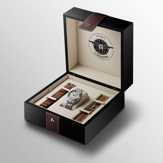 Longines orologio Spirit Prestige Edition 40mm argento automatico acciaio L3.810.4.73.9