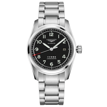 Longines Spirit Prestige Edition 40mm Matte Black Automatic Steel Watch L3.810.4.53.9 