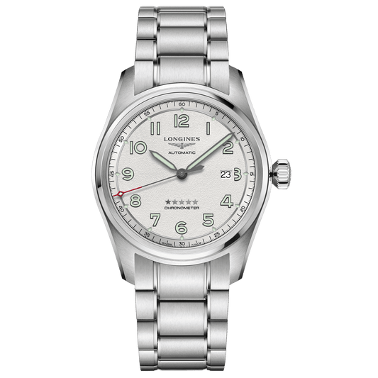 Longines orologio Spirit Prestige Edition 42mm argento automatico acciaio L3.811.4.73.9