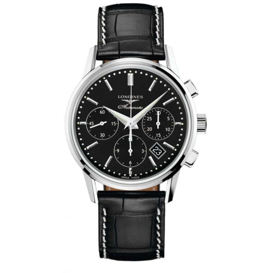 Longines orologio The Column Wheel Chronograph 40mm nero automatico acciaio L2.749.4.52.0