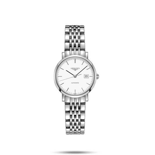 Longines orologio The Longines Elegant Collection 29mm bianco mat automatico acciaio L4.310.4.12.6