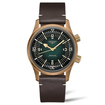 Longines watch The Longines Legend Diver Watch 42mm green automatic bronze titanium L3.774.1.50.2 