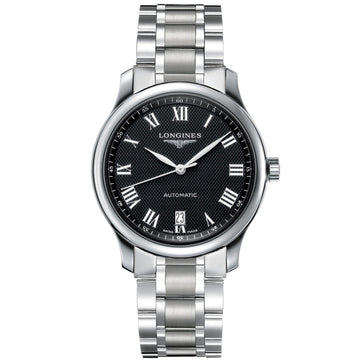 Longines orologio The Longines Master Collection 38,5mm nero acciaio uomo automatico L2.628.4.51.6