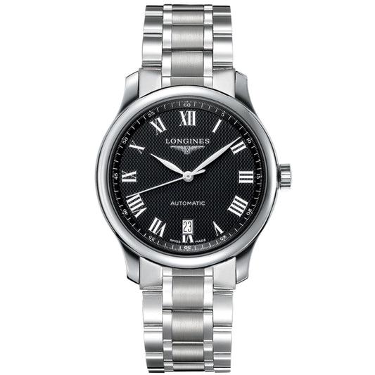 Longines orologio The Longines Master Collection 38,5mm nero acciaio uomo automatico L2.628.4.51.6