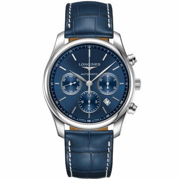 Longines orologio The Longines Master Collection 42mm blu acciaio uomo cronografo automatico L2.759.4.92.0