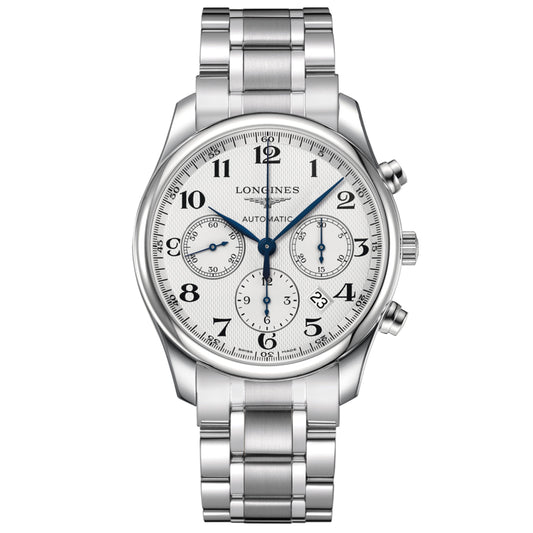 Longines orologio The Longines Master Collection Cronograph 42mm argento automatico acciaio  L2.759.4.78.6