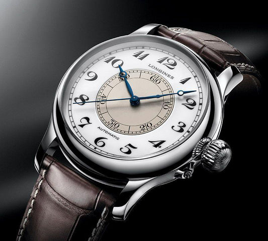 Longines orologio The Longines Weems Second-Setting Watch 47,5mm bianco automatico acciaio L2.713.4.11.0