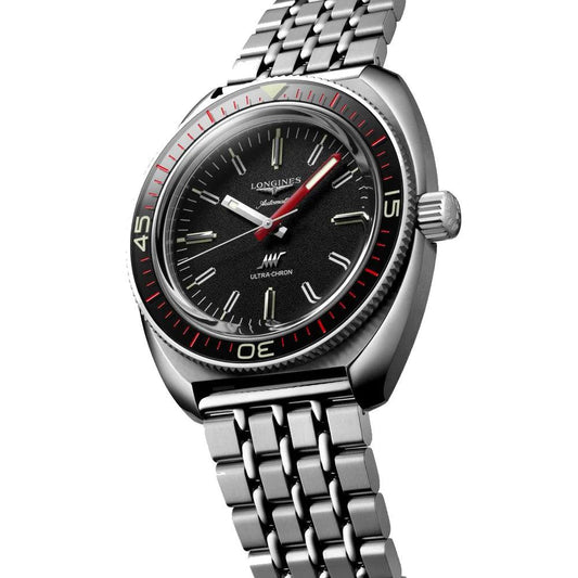 Longines orologio Ultra-Chron Box Edition 43mm nero automatico acciaio L2.836.4.52.9