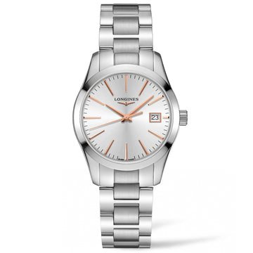 Longines orologio uomo Conquest Classic 34mm acciaio quarzo L2.386.4.72.6