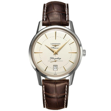 Longines orologio uomo Flaghsip Heritage 38,5mm automatico acciaio L4.795.4.78.2