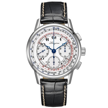 Longines orologio uomo Heritage Chronograph 41mm automatico acciaio L2.781.4.13.2