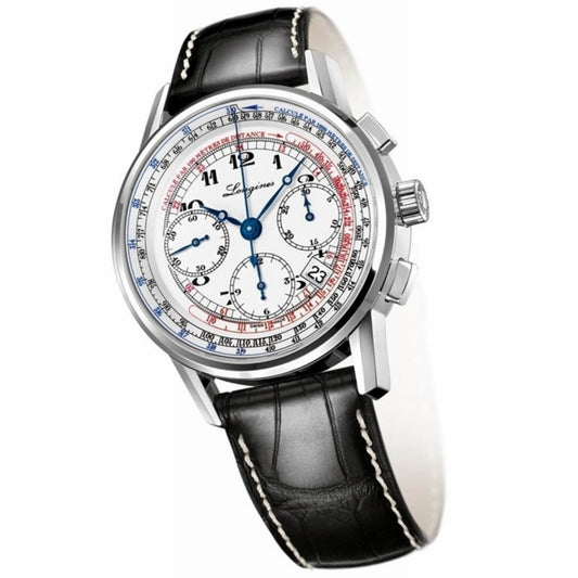 Longines orologio uomo Heritage Chronograph 41mm automatico acciaio L2.781.4.13.2
