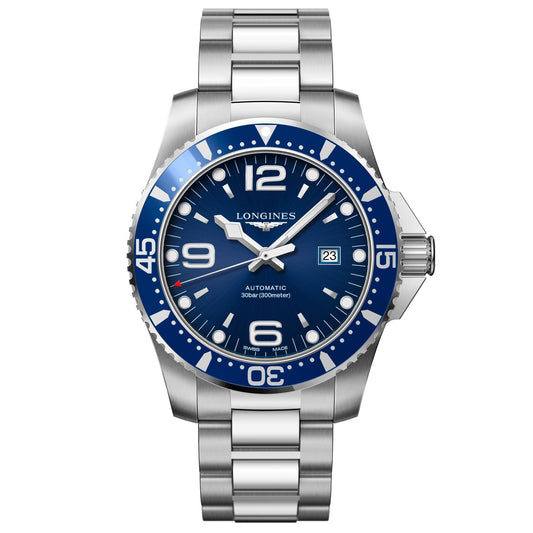 Longines orologio uomo HydroConquest blu 44mm automatico acciaio L3.841.4.96.6