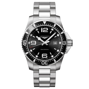 Longines orologio uomo HydroConquest nero 44mm quarzo acciaio L3.840.4.56.6