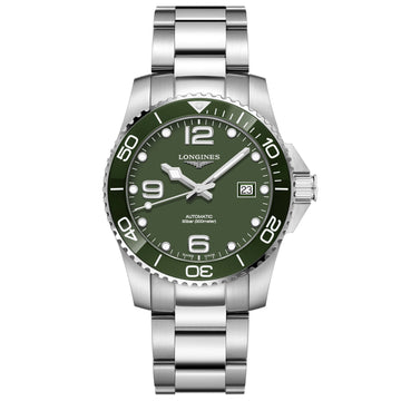 Longines orologio uomo HydroConquest verde 41mm automatico acciaio L3.781.4.06.6