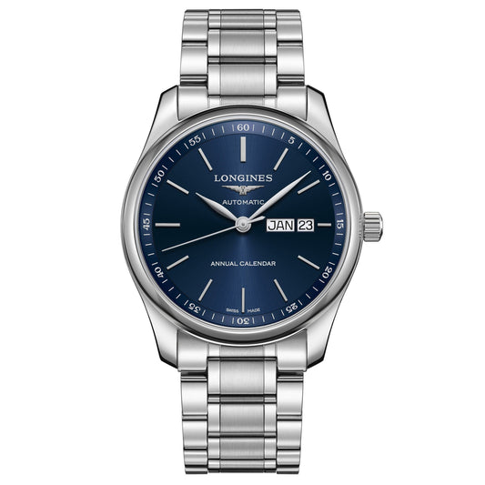 Longines orologio uomo Master Collection calendario annuale 40mm acciaio automatico L2.910.4.92.6