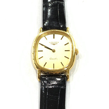 Longines orologio vintage 26x23mm champagne quarzo acciaio finitura PVD oro giallo L20721807