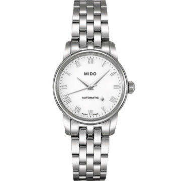 Mido orologio Baroncelli 29mm bianco automatico acciaio M7600.4.26.1