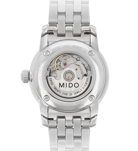 Mido orologio Baroncelli 29mm madreperla diamanti automatico acciaio M7600.4.69.1