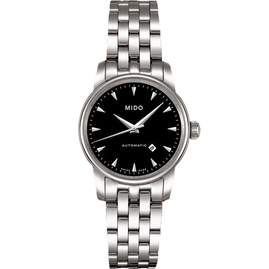 Mido orologio Baroncelli 29mm nero automatico acciaio M7600.4.18.1