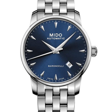 Mido orologio Baroncelli Midnight Blue Gent 38mm automatico M8600.4.15.1
