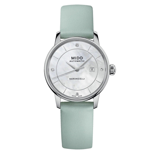 Mido orologio Baroncelli Signature Lady Colors Box Special Edition 30mm madreperla automatico acciaio M037.207.16.106.00