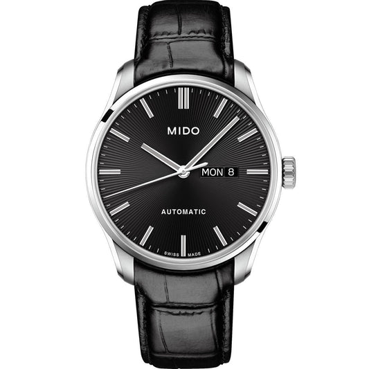 Mido orologio Belluna Sunray 42,5mm nero automatico acciaio M024.630.16.051.00