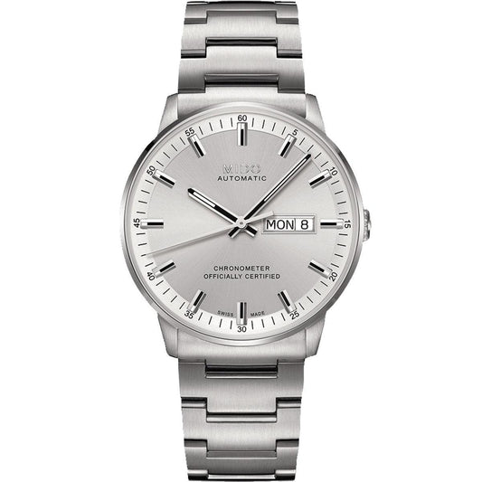 Mido orologio Commander Chronometer COSC 40mm argento automatico acciaio M021.431.11.031.00
