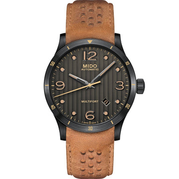 Mido orologio Multifort Adventure 42mm antracite automatico acciaio finitura PVD nero M025.407.36.061.10