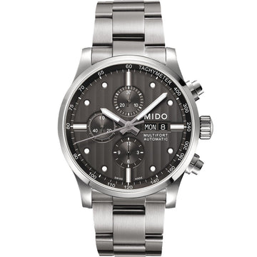 Mido orologio Multifort Chronograph 44mm antracite automatico acciaio M005.614.11.061.00