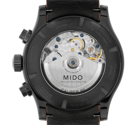 Mido orologio Multifort Chronograph Adventure 44mm antracite automatico acciaio finitura PVD nero M025.627.36.061.10